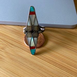 Sterling Zuni Ring Vintage